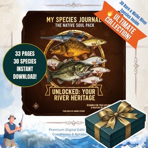 Cuaderno de registro de pesca de carpas y pececillos autóctonos / Guía de 30 especies (Descarga digital)