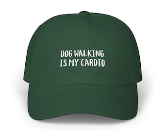 Gorra de béisbol bordada para pasear perros / Gorra de algodón para amantes de los perros
