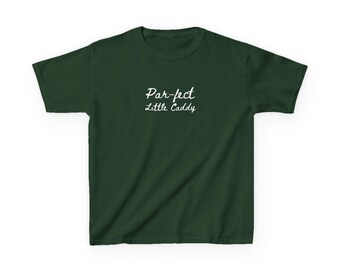 Kids Golf Shirt | Par-fect Little Caddy Pun Tee