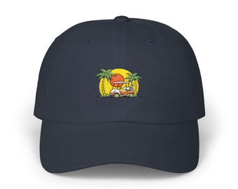 Gorra bordada con palmera en carrito de golf / Gorra de golf para vacaciones, estilo Sunset Fairway