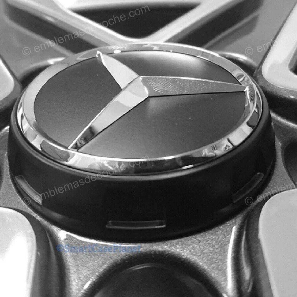 Black AMG Wheel Center Caps for Mercedes Benz 75mm - Etsy