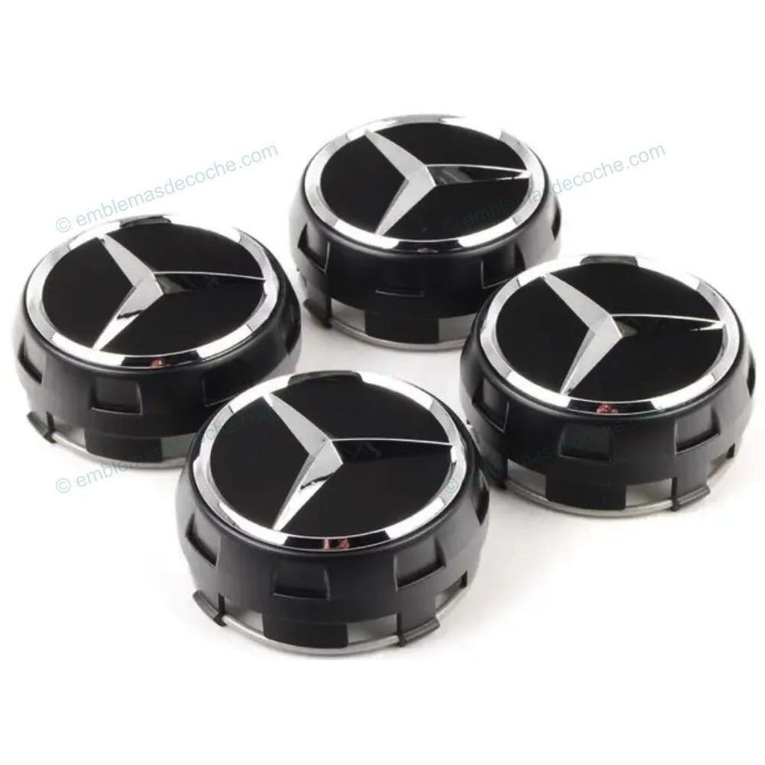 Black AMG Wheel Center Caps for Mercedes Benz 75mm - Etsy