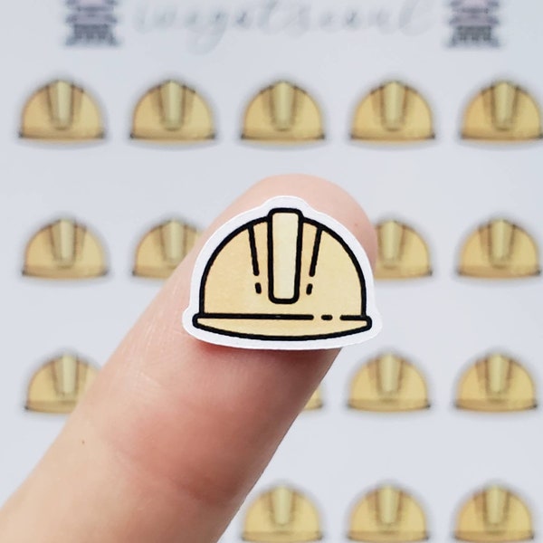 Construction Helmet Stickers Etsy