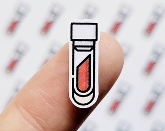 Pegatina de planificador / Extracción de sangre en tubo de ensayo Análisis de sangre