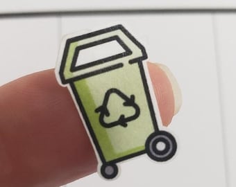 Planner Sticker | Recycle Bin, Recycling, Chore Stickers