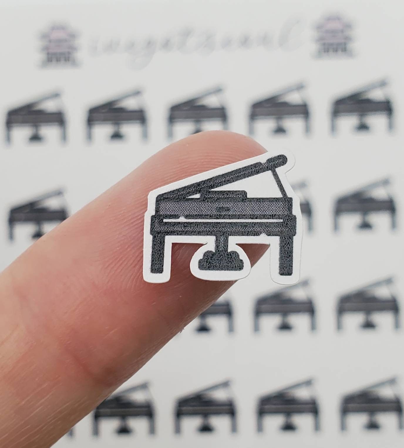 Planner Sticker | Piano - Etsy