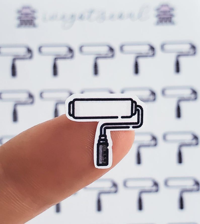 Planner Sticker | Paint Roller, DIY, Home Project, Home Improvement, Renovation Day image 1