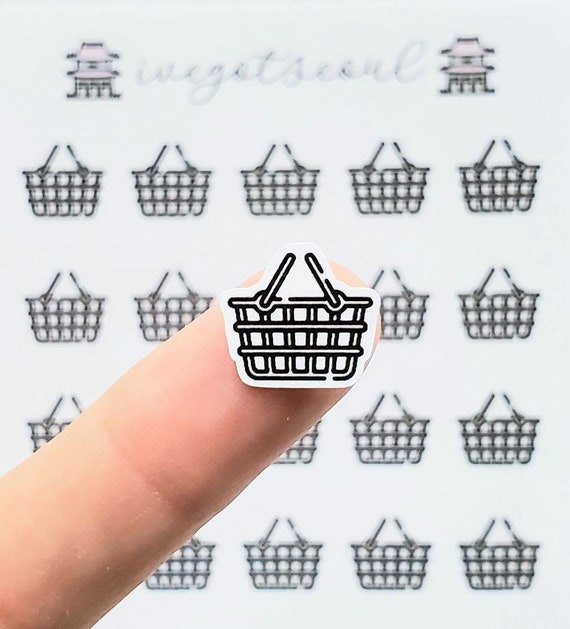 Planner Sticker | Shopping Basket , Chore Icons