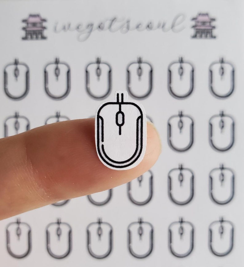 Planner Sticker Computer Mouse Etsy