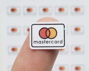 Pegatina de planificador / Tarjeta de crédito MasterCard