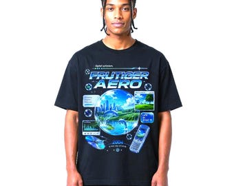 Frutiger Aero T-Shirt, Y2K Internet Graphic Tee, Webcore Vaporwave Shirt, Retro Futuristic Cyber Aesthetic