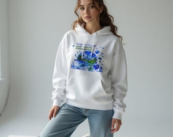 The Future We Were Promised Hoodie | Tech Loves You Eco Futuristic Design