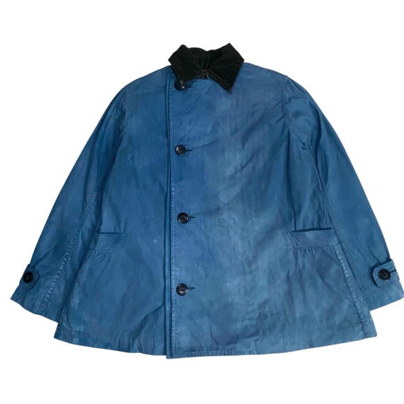 Kapital, Kapital Blue Wax-Coated Oiled Buckle Back Jacket
