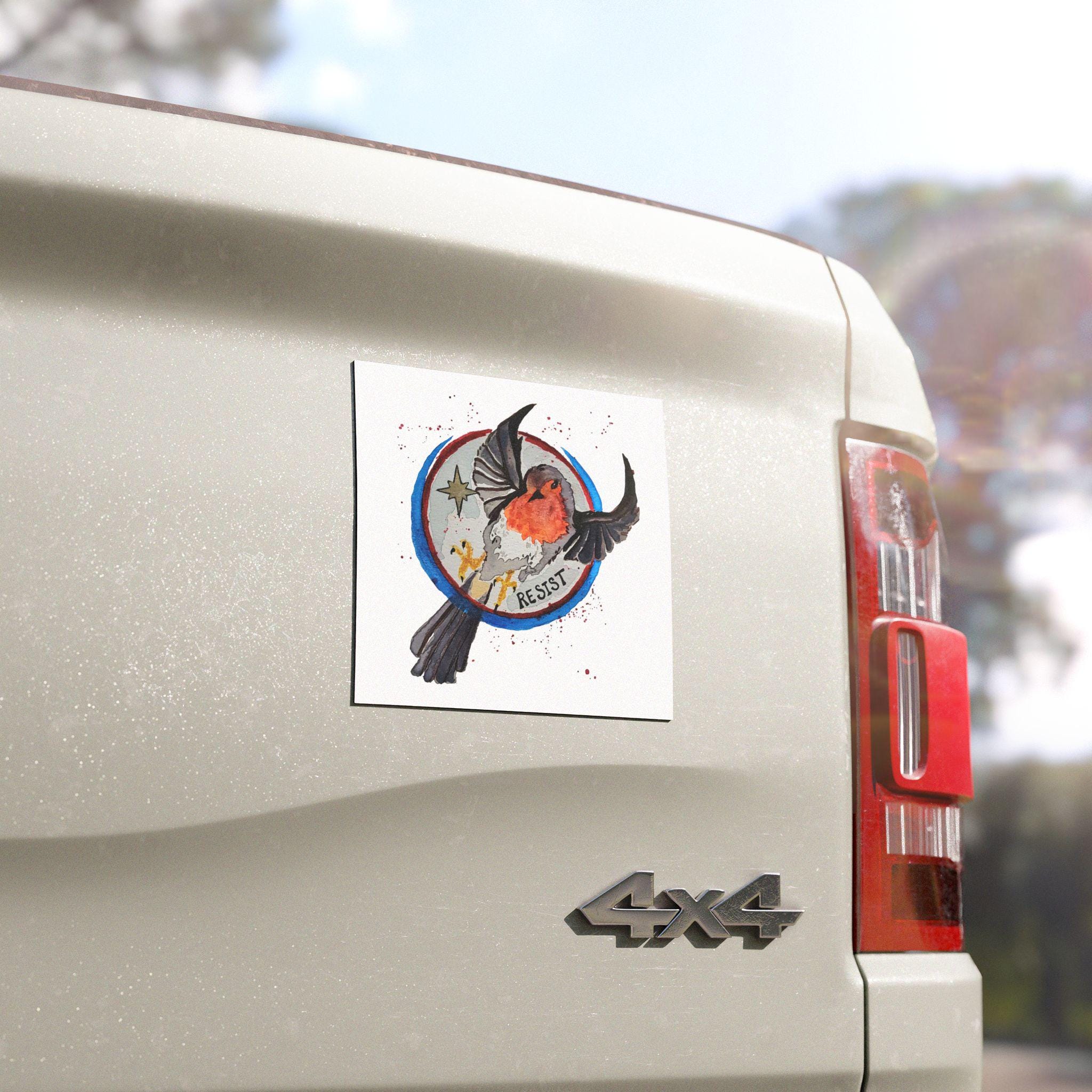 Robin Magnet Robin RESIST Car Magnet - Etsy