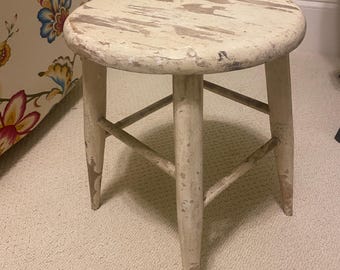 Vintage circa 1946 family milking stool