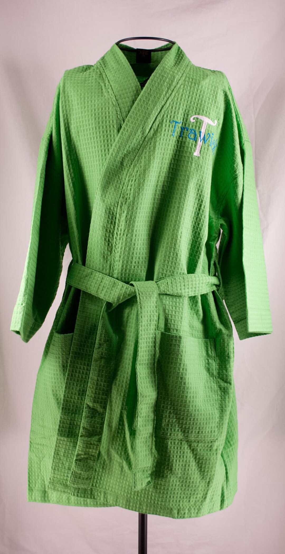 Personalized Robe, Spa Waffle Weave Robe, Monogrammed Robe, Bridal