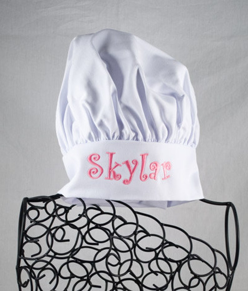 Personalized Chef Hat, Embroidered Chef Hat image 1