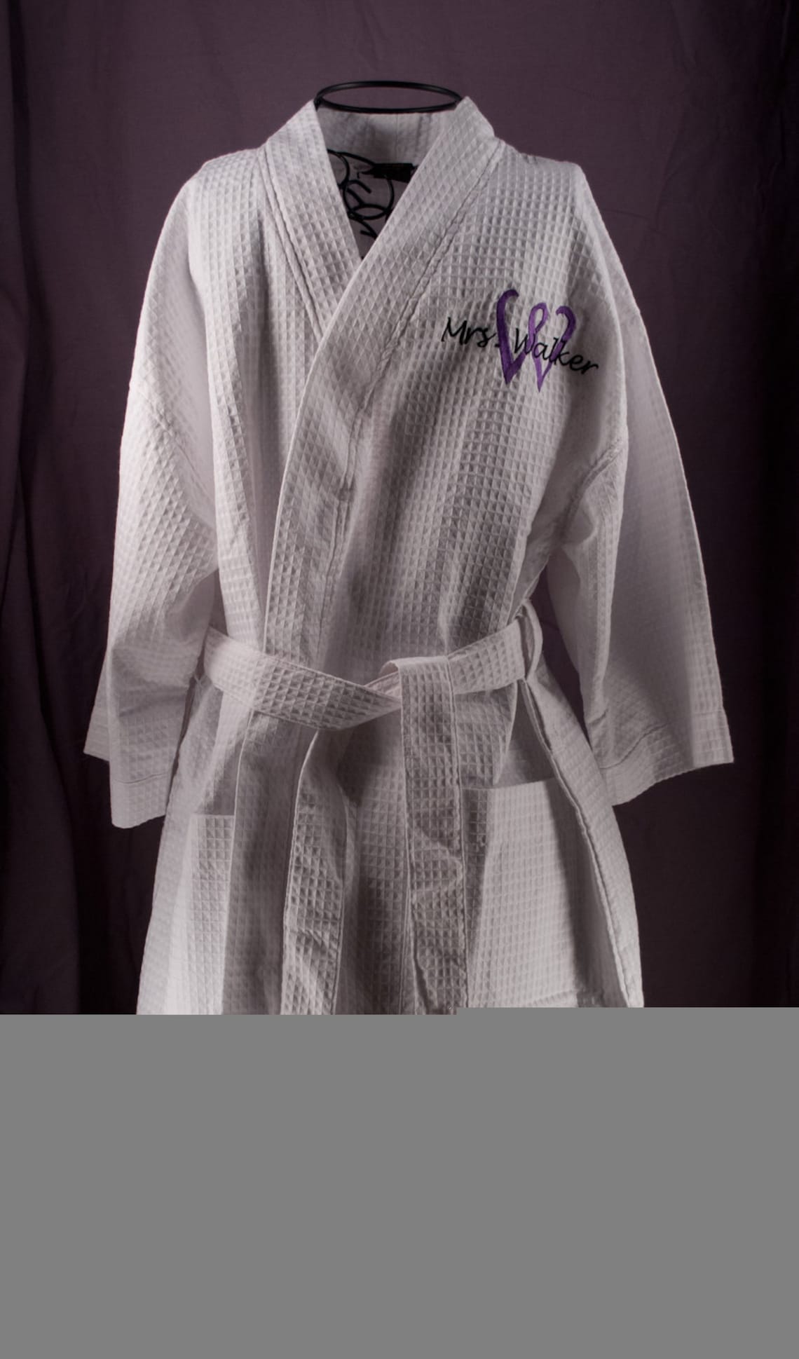 Monogrammed Robe Bridal Party Personalized White Waffle - Etsy