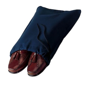 Personalized Shoe Bag, Monogrammed Shoe Holder, Travel Shoe Bag, Shoe Storage Bag, Navy Bag