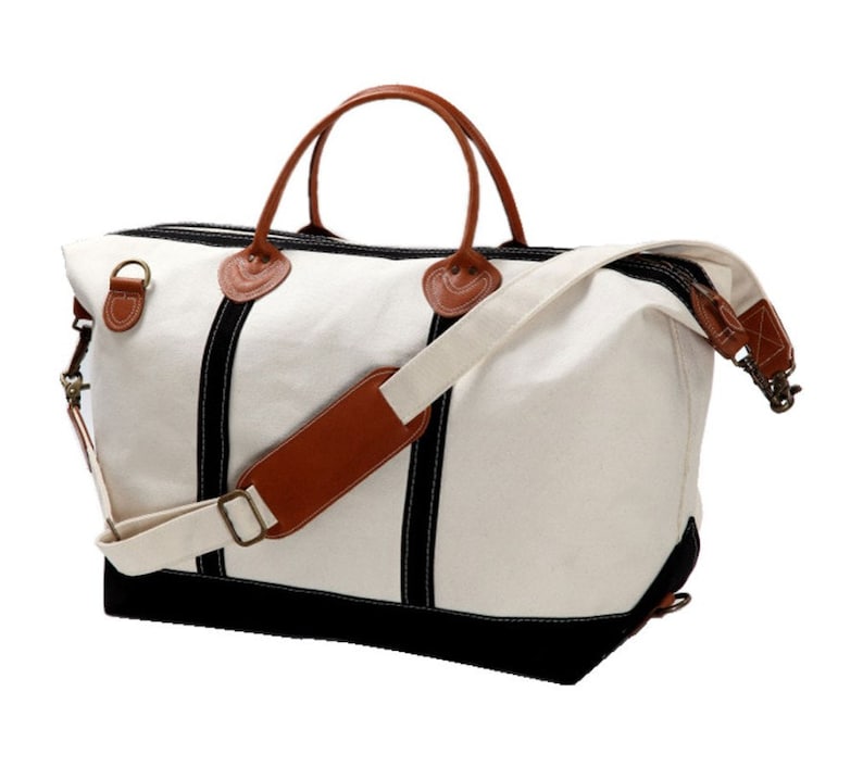 Weekender Bag Personalized Canvas Weekender Bag Monogrammed Etsy