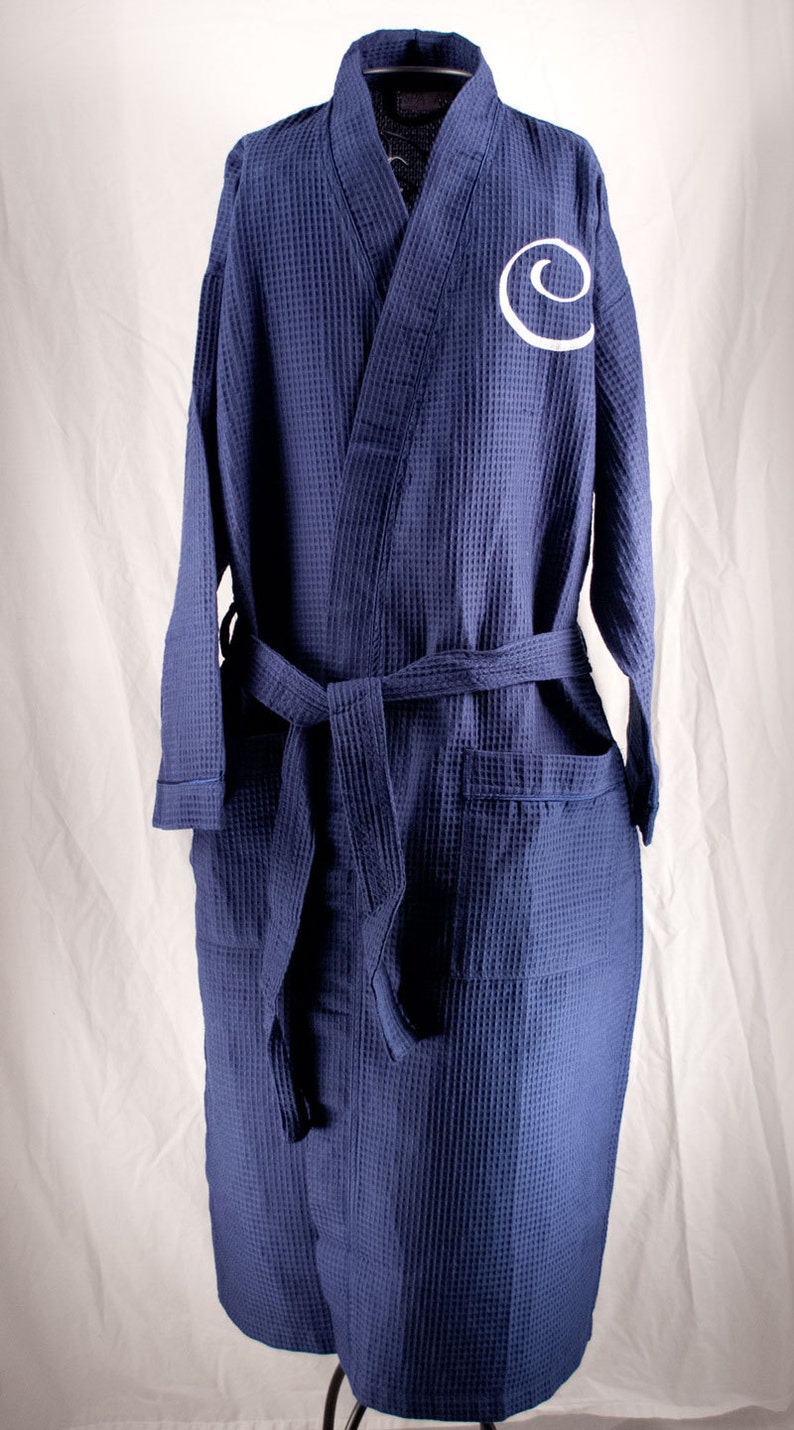 Men's Personalized Robe Navy Robe Monogrammed Mens Robe Etsy