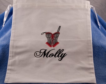 Personalized Lingerie  Bag Embroidered