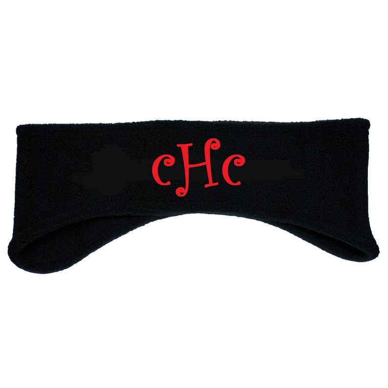 Personalized Fleece Headband With Ear Warmers Monogrammed Etsy