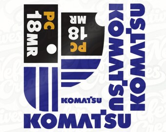 Komatsu PC18MR-3 sticker graafmachine | Sticker graafmachine