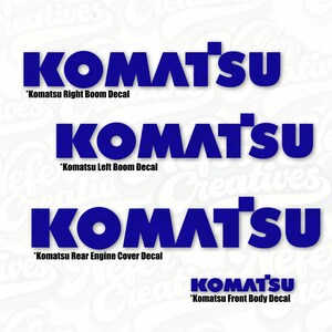 Komatsu PC18MR-3 Excavator Decal | Digger Sticker image 2