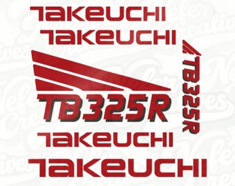 Takeuchi TB325R Excavator Decal | Digger Sticker