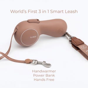 3 in 1 Luxury Leash with Hand Warmer and Power bank!