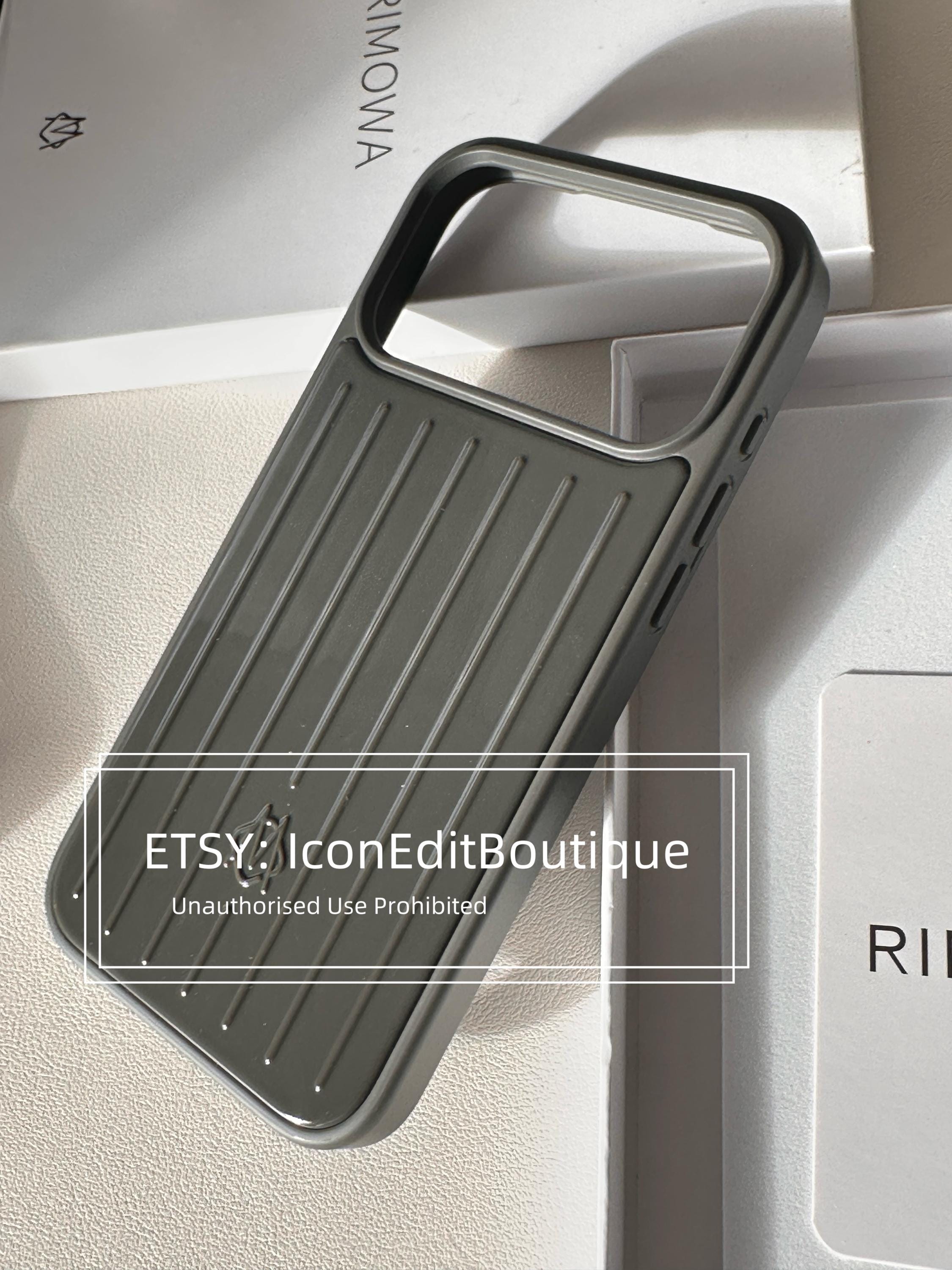 RIMOWA Slate Grey Magsafe iPhone Case for 17/18 Pro & Pro Max