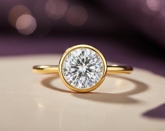 14K Gold Labordiamant Ring - 3.38 CT IGI zertifiziert