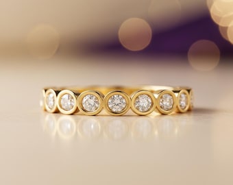 Eternity Ring 14K Gelbgold mit Diamanten - 0,85 KT