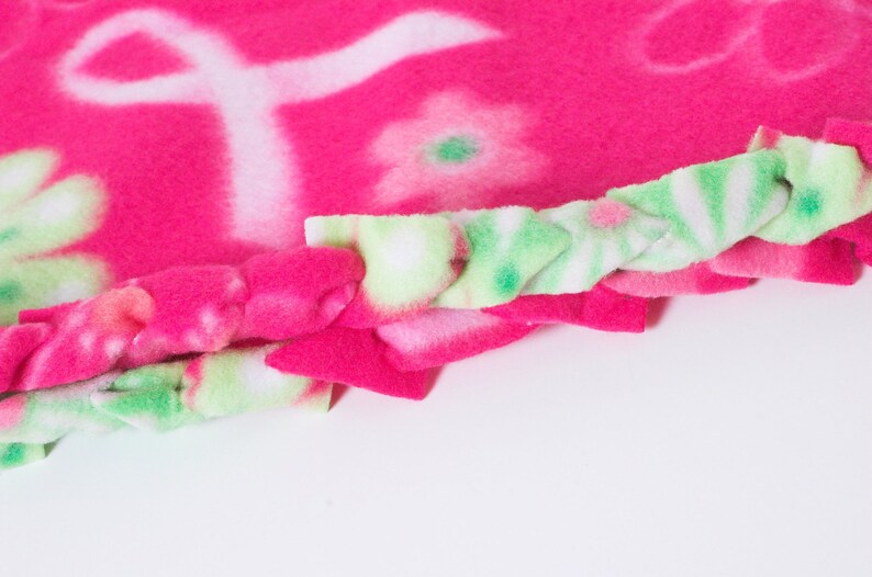 Braided Edge Throw Baby Gift Car Seat Blanket Stroller Blanket Pink Flower Fleece Baby Blanket