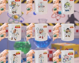 Taza del equipo de laboratorio, Taza del asistente de laboratorio, Taza de Toy Story para la Semana del Laboratorio 2026, Regalo para la Semana del Laboratorio 2026, Taza de café de cerámica para la Semana del Laboratorio, Regalos de patología para técnicos de laboratorio