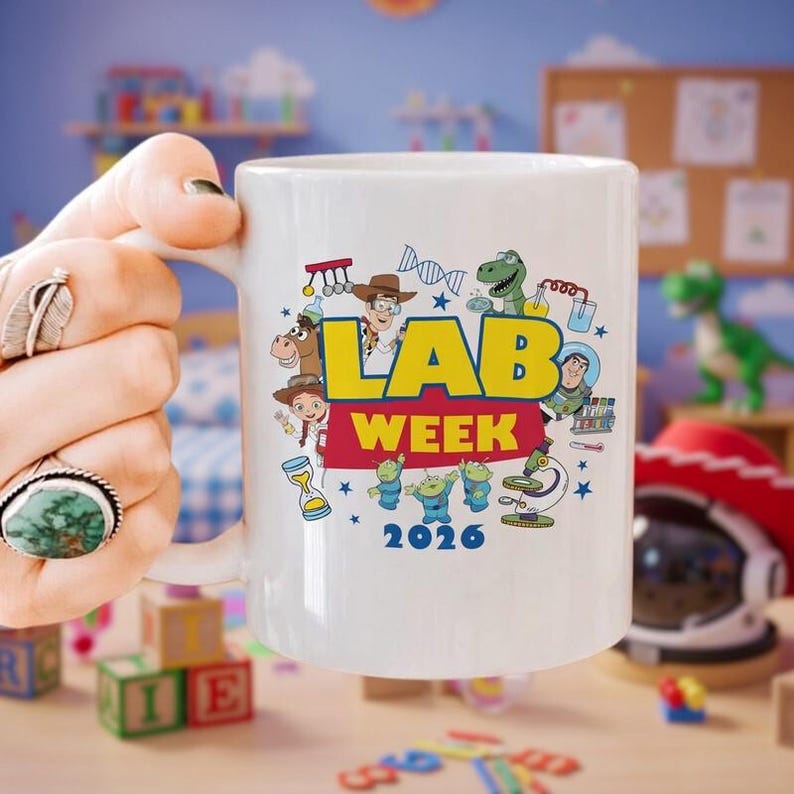 Lab Week 2026 Toy Story Mug,Phlebotomist Mug, Lab Team Coffee Mug, Lab Story Mug, Lab Week Mug, Lab Team Mug,Lab Assistant Mug,Toy Story Mug image 2