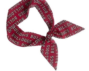 UGA Bulldogs Versatile Scarf: Neck, Hair, Handbag Accessory - Georgia Fan Gift, College Apparel
