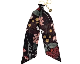 Customizable Scarf Keychain & Bag Charm - Individual Charm Choice - Trendy Accessory Gift for Women - Ready To Ship
