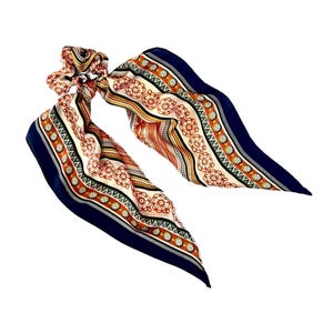 Extra Long Tail Scrunchie: Versatile Hair Accessory for Ponytails, Buns & Neck Scarves - Ready to Ship