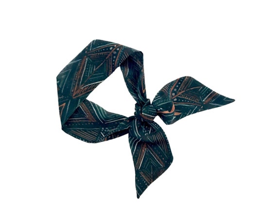 Versatile Fabric Hair Tie: Chic Neck Scarf for Ponytails, Buns, Braids & Handbags - Slim Stylish Accessory - Ready to Ship