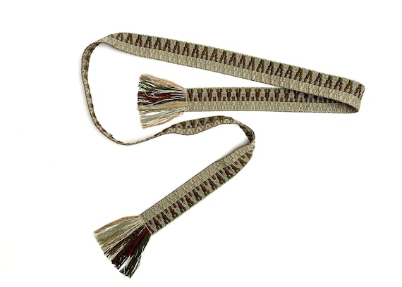 Adjustable Woven Sash Belt with Fringe for Women, Teens & Tweens - Boho Style for Spring, Summer, Fall - Ready to Ship