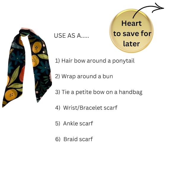 Petite Fabric Bow Hair Tie for Ponytails, Buns & Handbags - Cute Women's Accessory - Ready to Ship