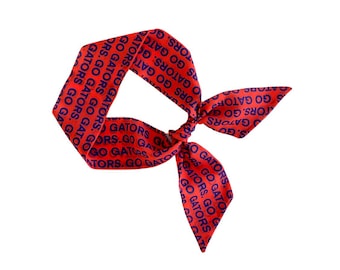 UF Gators Versatile Scarf: Neck, Hair, Handbag Accessory - Florida Fan Gift, College Apparel - Ready to Ship