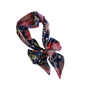 Wide Chiffon Scarf - Women Hair Wrap - Belt Sash -Lightweight Neck Scarf image 2