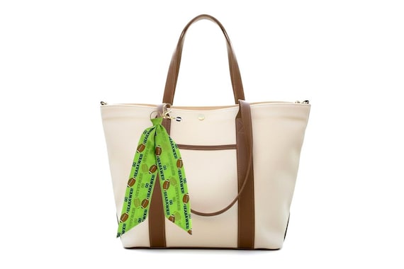 Seattle Seahawks Football Scarf Keychain with Charm - Fan Gift, Tailgate Accessory, NFL Team Merchandise