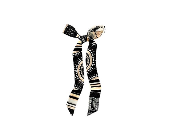 Extra Narrow Hair Scarf for Women. Fabric Hair Tie for Ponytail, Braid, Bun or Handbag. Ready to Ship