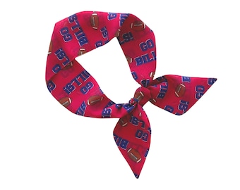 Buffalo Bills Women's Versatile Skinny Scarf for Hair, Neck, or Handbag - NFL Fan Gift - Ready to Ship