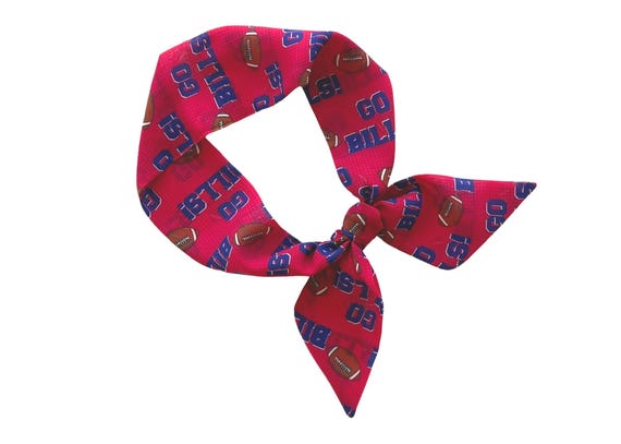 Buffalo Bills Women's Versatile Skinny Scarf for Hair, Neck, or Handbag - NFL Fan Gift - Ready to Ship