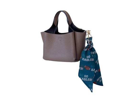 Philadelphia Eagles Scarf Keychain including Football Charm. Gift for Fans -  Ready to Ship